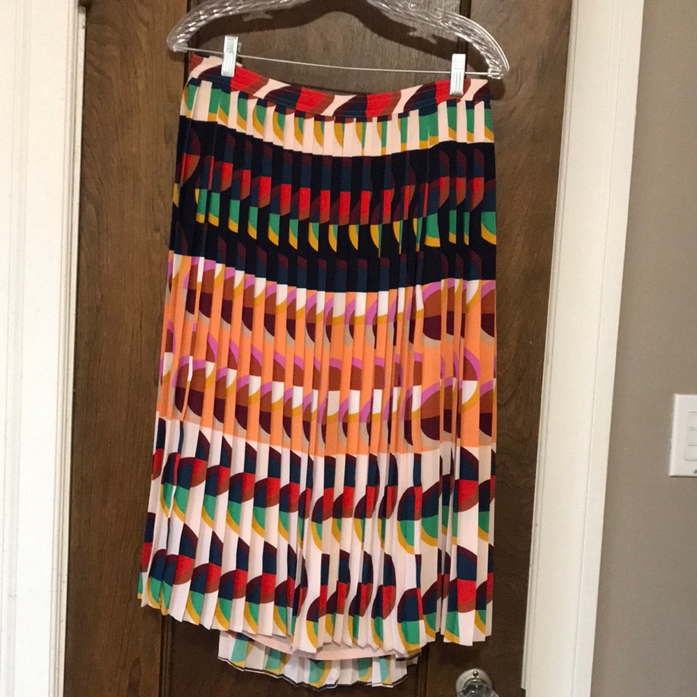Pleated Art Deco J Crew skirt